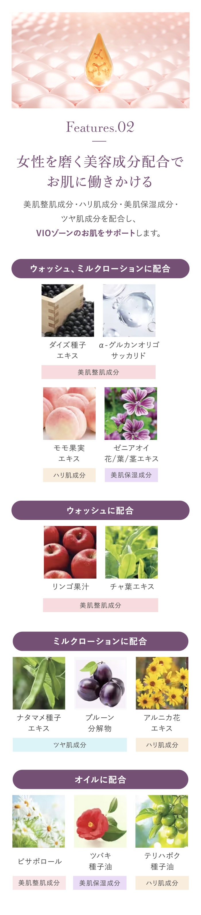 女性を磨く美容成分配合で お肌に働きかける