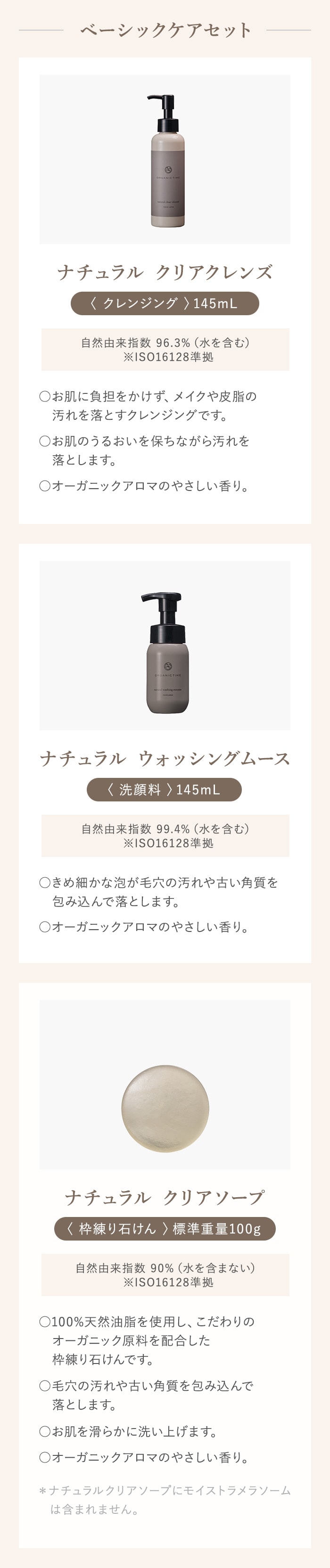ベーシックケアセット